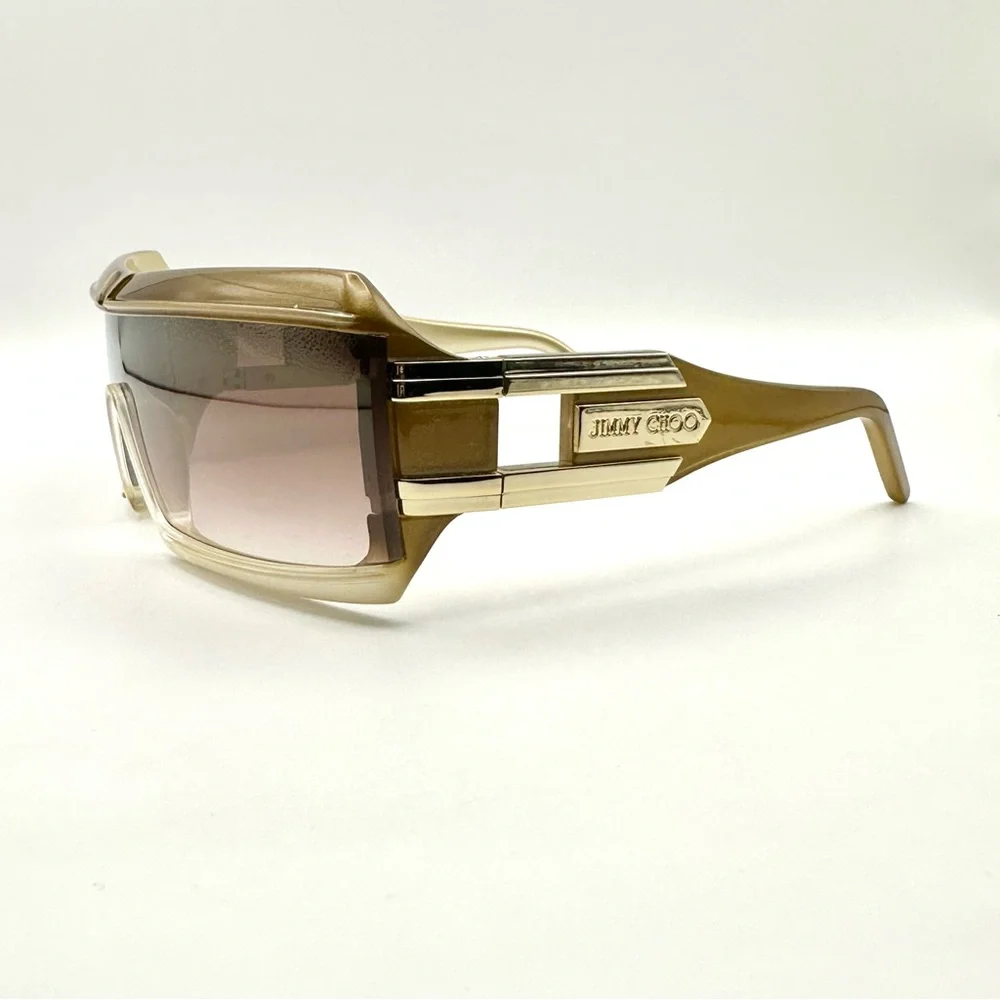 Jimmy Choo Sunglasses Sparks / S Rectangle w/ Gold Acetone Unisex